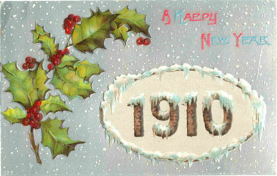New Years Day Vintage 1910 Postcard 038