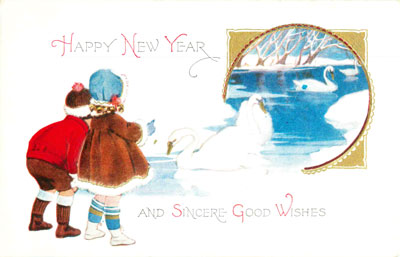 New Years Day Vintage Postcard 045