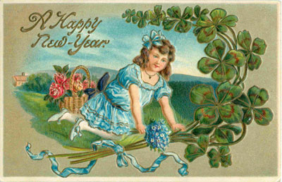 New Years Day Vintage Postcard 048